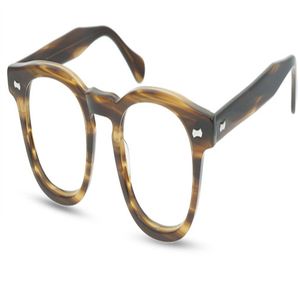 Merkontwerper Leukglas frame ronde myopia brillen optische bril retro leesbril Amerikaanse stijl mannen dames spektakel frames208Z