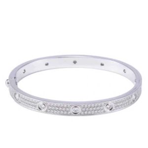 Brand Designer Full Sky Star Bracelet ÉDITION ÉDITION LUMIÈRE LUMBRE AVEC DIAMOND NET RED Carter Femme Titanium Steel Cadeau non décoloré pour le meilleur ami avec logo