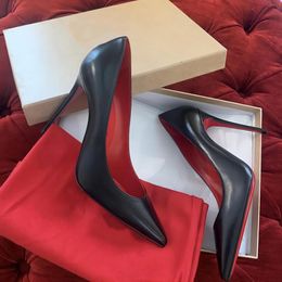 Marque designer talons hauts en cuir véritable 8 10 12 cm sexy bout pointu femmes chaussures de mariage en cuir verni noir nu taille 34-44