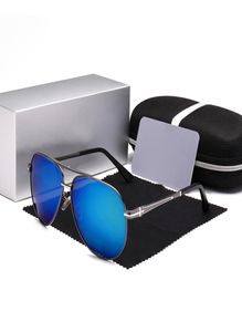 Diseñador de marca Italia Diseño Gafas de sol piloto para hombres Gafas de sol polarizadas UV400 Retro Vintage Mens2018 Gafas de sol de promoción con S5342021
