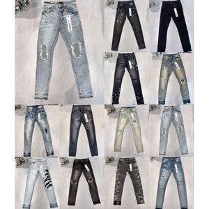 Marque Designer Jeans Vêtements Fit Moto Mans Pour Hommes Pantalons Jeans Empilés Jeans Hommes Jeans Noir Ripped Slim costume de luxe