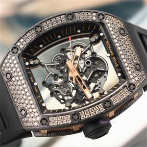 Merk Designer Herenhorloge Mode Mechanisch Automatisch Luxe horloge Leren band Diamant High-tech uurwerk Horloge Roestvrij stalen kast horloge Vaderdagcadeau VJ3K