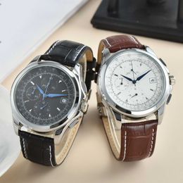 Marque Designer hommes montres mode Quartz automatique montre de luxe en cuir acier bracelet de montre montres pour hommes cadeau de fête des pères