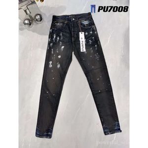 Marque Designer Hommes Denim Pantalons Pantalons De Mode Conception Droite Rétro Streetwear Pantalon De Survêtement Occasionnel Violet Jeans Joggers Pantalon Lavé 119