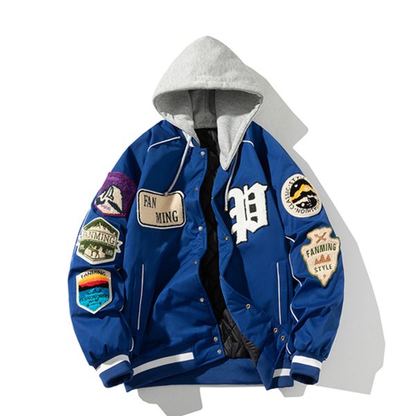 Diseñador de la marca Nasa Hombres Mujeres Vuelo Nasa Chaquetas Abrigo de invierno unisex Chaqueta de bombardero Béisbol Letterman Varsity College Pilot Air Force oversize 2RY0