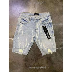 Brand Designer Purple Jeans Jeans Bourts jeans Hip Hop Purple Jeans Short Casual Short Knee Lenght Jean Vêtements 29-40 Taille Shorts de haute qualité Denim régulier DC2A