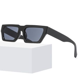 Merk Designer Rechthoek Cat Eye Zonnebril Mannen Retro Shades Mannelijke Zonnebril Klein Frame Vintage Rijden Oculos De Sol
