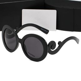 Marque Designer ronde MINIMAL BAROQUE lunettes de soleil hommes lunettes pour femme mode baroque lunettes de soleil nouveau élégant extérieur rond avec étui