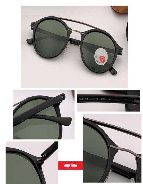 Brand Designer Round Polaris Circle Vision Goggles 4266 Polarizer Sunglasses Polarise Driving Flash Mirror Gafas Glass1873125