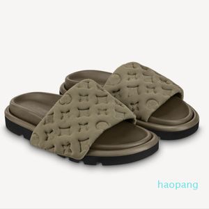 Merkontwerper sandalen slippers de platte comfort muilezel verstelbare gewatteerde voorste riem hoogwaardige mode klassieke 2022SS