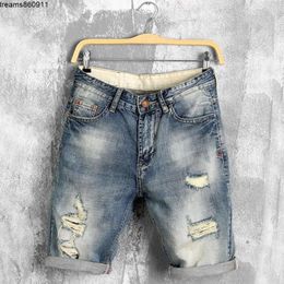 Marque Designer été Denim Shorts hommes Jean hommes Jean Bermuda Skate Board Harem hommes survêtement cheville déchiré vague