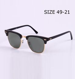 Merkontwerper zonnebril 49 mm voor mannen en vrouwen semirloos frame rijding zonnebril 100 uV blokkeren 51 mm Gafas glazen lens met 5560980