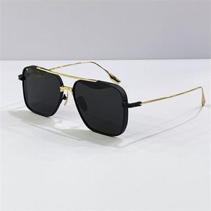 Merkontwerper zonnebril voor mannen luxe top platte vintage glazen modestijl zomerzonnebril hoogwaardige vierkante vierkante vorm UV 400 204Y
