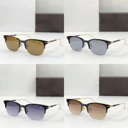 Lunettes de soleil de créateur de marque Rayben Verre de haute qualité pour femmes verres de soleil PC Half-Frame Design Temples de mode Simple Fashion Mens de soleil