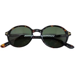 Designer Polarized Sunglasses UV400 504 9 Unisex Ovale Goggles Kwaliteit Geheugen-Plank Elastische Scharnier Bruin Groene Full-Set Case