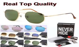 Brand Designer Vintage Square Sunglasses Femme Men UV400 Miroir Glass Lens Sun Sun With Original Box Packages Accessoires E7829432