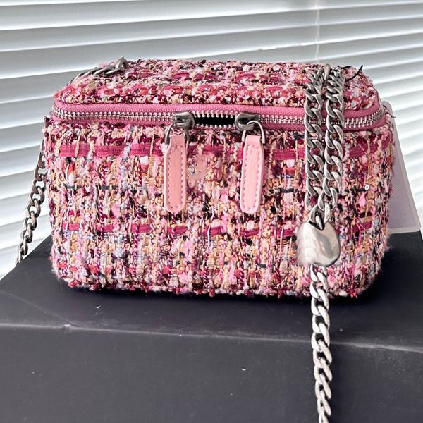 Bolso de mujer de diseñador de marca, bolso de cuero de tweed, bolso de alta calidad, bolso de hombro, bolso para pastel, bolso de maquillaje de lujo, bolso de lavado para hombres, bolsos de viaje para mujeres, bolso de gran capacidad