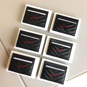 Merk designer vrouwen en mannen kaarthouders lederen portefeuilles portemonnees mode vrouwelijke munt pouch portefet pakket tas met doos