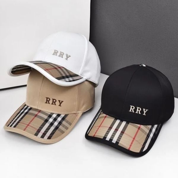 Marque Designers chapeaux Femme Casquette plaid classique Baseball Chapeaux de soleil Homme toile Casquettes broderie Lettre B rayure parasol sport casquette à visière Chapeau de soleil Chapeau seau