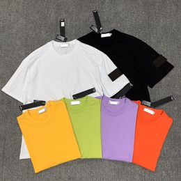 designers de marque Hommes Polo T-shirts STONE brodé badge rond logo ISLAND lâche col rond coton Casual couleur T-shirt Taille M-XXL 05