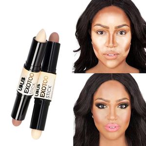 Merk Dubbel Gebruik Markeerstift Stick Crème Witening Concealer Fleuren Brozer Make-up Markeerstift Make-up glow kit