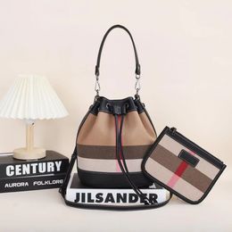 Bolso tipo cubo con cordón de marca para mujer, bolso cruzado de Nuevo Bolso de Hombro de lujo y Diseñador de Bolsos