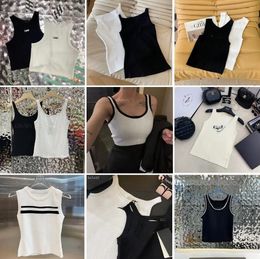 Nouveau vêtements de mode dupe Verte de coton Ver design d'été Top de printemps décontracté gilet sans manches sexy tops tops taille s-l