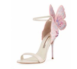 Merk borduurhoekvleugel sandalen voor vrouwen Sophia Webster Stiletto Heel Ladies Summer S With Box2450169