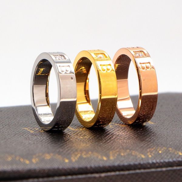 Marca Inglés gran anillo de diamantes Clásico Lujo 18k oro y plata Oro rosa para mujeres y hombres brillo diseñador Joyería Fiesta y regalo social 6 to9yards