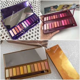 Marque Ombre À Paupières Pour Fille Cosmétiques Pour Les Yeux Palette De Fard À Paupières 12 Couleur Avec Pinceau Miel De Cerise Ultraviolet 3 Style Top Qualité Palette Beauté Des Yeux Maquillage Longue Durée 1pcs