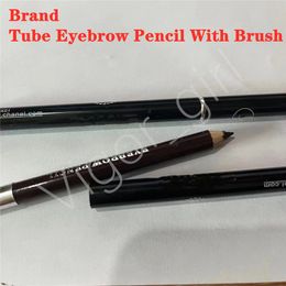 Crayon à sourcils de qualité Tube rehausseur de sourcils de marque avec tête de brosse couleur marron expédition rapide