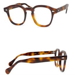 Marque lunettes montures myopie lunettes optiques mode lecture lunettes cadre Vintage hommes femmes montures de lunettes avec lentille claire 46253w