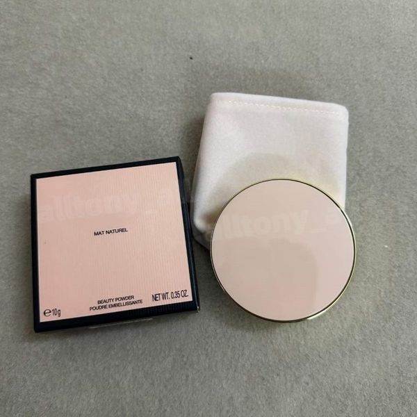 Marca cara polvo compacto maquillaje en polvo 10g mate naturaleza polvo duradero 2 colores