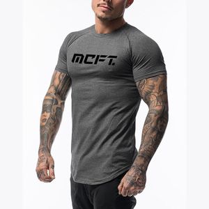 Merk Mode Lifestyle Korte Mouw T-shirt Mannen Sneldrogend Gym Workout T-shirt Bodybuilding T-shirt Fitness Tee Shirt Homme 210421