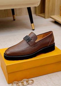 Chaussures d'affaires habillées en cuir véritable Mocassins majeurs hommes oxfords hommes en cuir avec boucle Cognac Brown Cuir designer de luxe talon bas brider homme appartements 38-46Box
