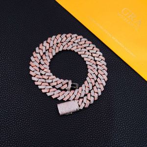 Marque de mode pour femmes et hommes, Test de diamant personnalisé, Vvs Moissanite, chaîne à maillons cubains, collier Hip Hop de 13mm, bijoux en argent 925