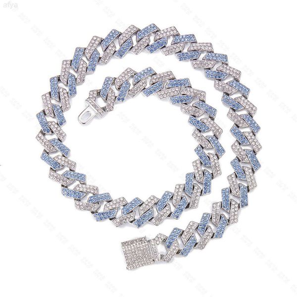 Marque Mode Femme Argent Zodiac Hommes Chaîne Trèfle Or Coeur Diamant Personnalisé Fine Mode Bijoux Hip Hop Cuba Diamants Colliers