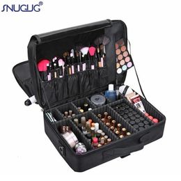 Merk Vrouwelijke Hoge Kwaliteit Professionele Make-Up Organizer Bolso Mujer Cosmetische Tas Grote Capaciteit Opbergtas Meerlaagse Koffer 240201