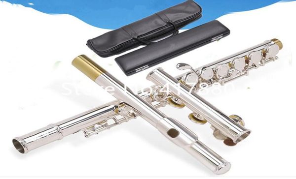 Marca Instrumento de flauta 471 211 271 312 411 Modelo múltiple Plata 16 17 Agujeros abiertos o cerrados Alta calidad con estuche 7295347