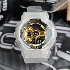 Relojes de pulsera con todas las funciones de la marca LED Pantalla dual Hombres Mujeres Lujo Royal Oak Electrónico Analógico Digital Señoras Reloj impermeable -4