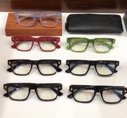 Merk Designer Optische bril Mode Retro Spektakel Brillen Frames voor Mannen Digitale Myopia Glazen Frame Mens Handgemaakte Eyewear Oculos de Grau