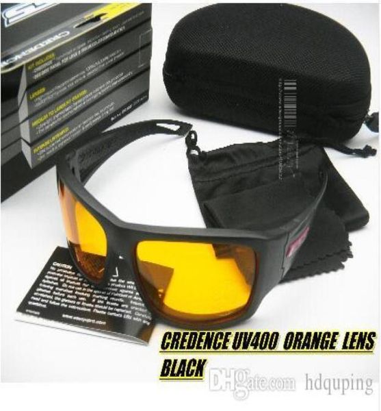 Gafas de marca Gafas de sol polarizadas Credencia táctica Marco negro Disparo Lente balística UV400 Impacto Gafas militares 100 UVA UV3052664