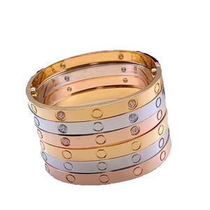 Merk Goud Mannen Mode Paar Manchet Designer voor Vrouwen Hoge Kwaliteit 316L Rvs Armband Sieraden