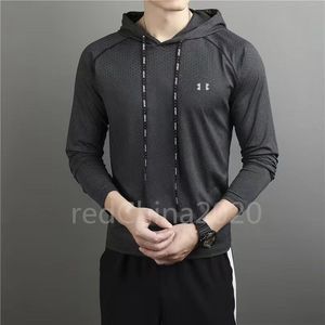 Brand Gym de séchage rapide Dessies T-shirts à manches longues en vrac pour hommes Sweats Sweats Sweats Sweats Sweats Sweats Sweats Sweats Elastic 66 T-shirt élastique élastique.