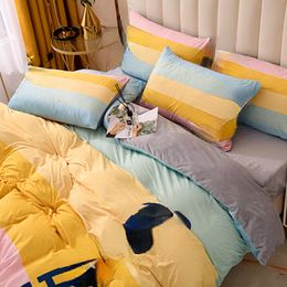 Marca H Juegos de sábanas Suministros de ropa de cama Textiles para el hogar Patrón de letras