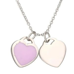 Marque coeur en forme pendentielle femme sier or plaqué rétro simple collier de bijoux style couple dames dames jour cadeau dhgate