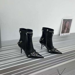 Brand High Heel Designer Dames gericht echt Leather Heel Sandalen Formele schoenen Feest Party Sexy Wedding