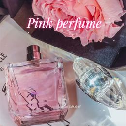 Marque de haute qualité Sweet Girl Pink Series Parfum pour femme 90 ml 100 ml EDP Parfum puissant de haute qualité 100 ml Parfum agréable de longue durée 3.3FL.OZ Spray rapide