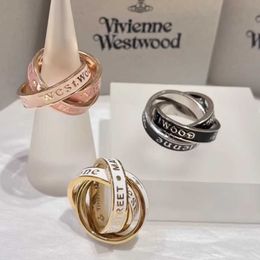 Merk Hoge versie van Westwoods Connected Ring Stacked gepersonaliseerde en trendy gebakken NT -nagel