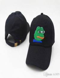 Merk Hip Hop Sad Meme Frog Strapback Baseball Caps Bone Snapback Hats For Men Women Bone 6 Panel Capte6233018